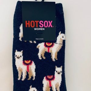 Hotsox Crew Llama Socks - Women’s (Navy Blue only)